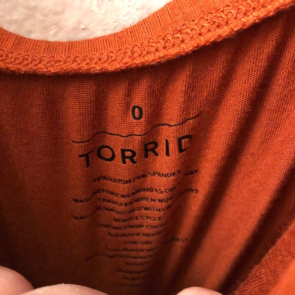 Torrid Burnt Orange Super Soft Maxi Dress size 0 - Picture 5 of 6